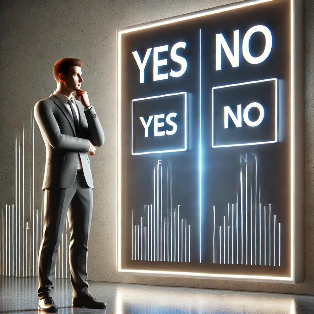 how to take yes or no decision